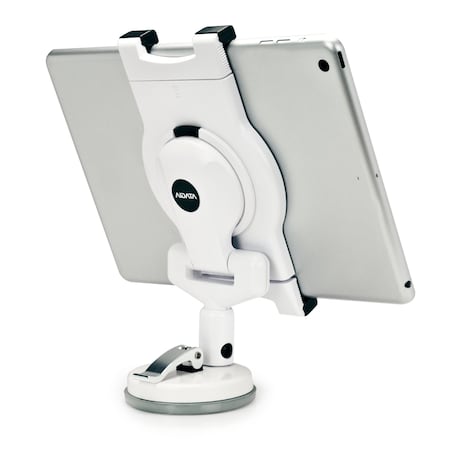 Aidata Universal Tablet Suction Stand, Silica Suction Cup, White US-2120SW